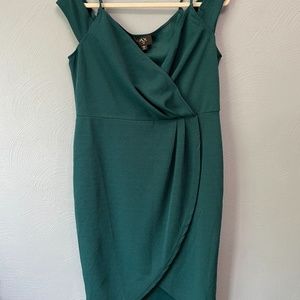 NEW W TAGS teal cocktail dress